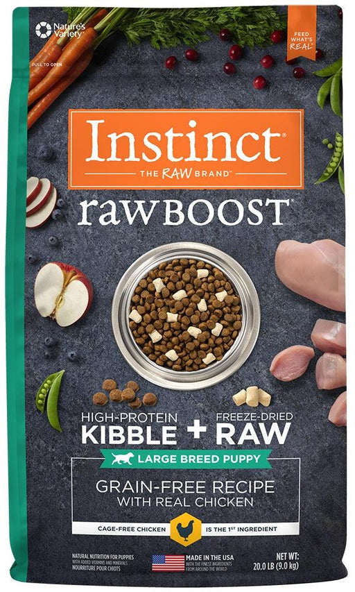 Instinct Raw Boost Grain Free Large Breed Puppy Chicken Meal Formula Dry Dog Food - 769949656074