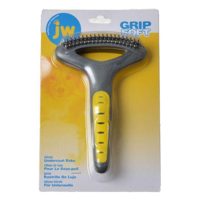 JW Gripsoft Double Row Undercoat Rake - 618940650249