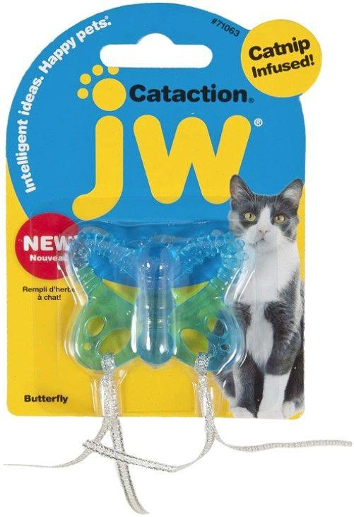 JW Pet Cataction Catnip Infused Butterfly Interactive Cat Toy - 618940710639