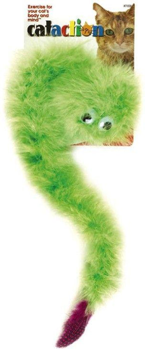 JW Pet Catnip Feather Boa Squeaky Catnip Toy - 618940710387