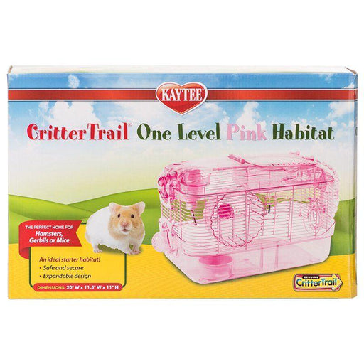 Kaytee CritterTrail One Level Habitat - Pink - 045125605136