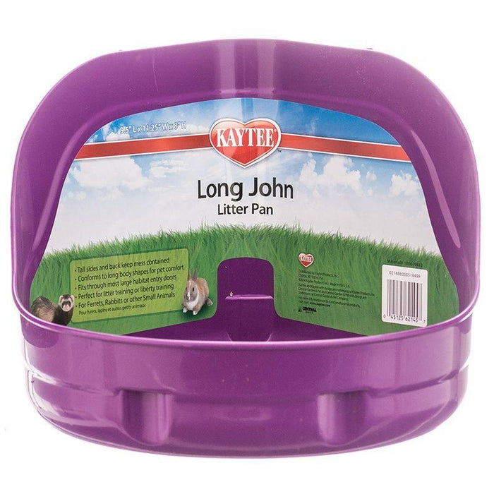 Kaytee Long John Litter Pan - High Sided - 045125621457