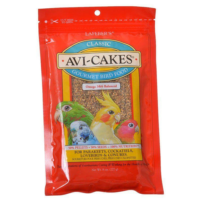 Lafeber Classic Avi-Cakes Gourmet Parakeet, Cockatiel & Conure Food - 041054860103