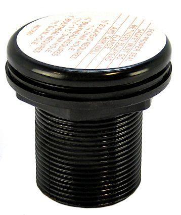 Lifegard Aquatics Double Threaded Bulkhead - Black - 788379307387