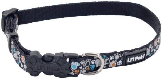 Li'L Pals Reflective Collar - Teal and Orange Paws - 076484162565