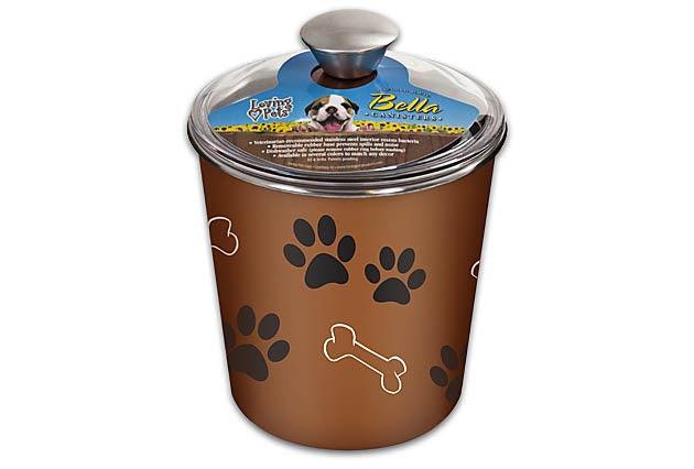 Loving Pets Bella Canister Copper Treat Holder - 842982074828