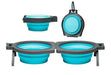 Loving Pets Blue Bella Roma Travel Double Diner Bowl - 842982079915