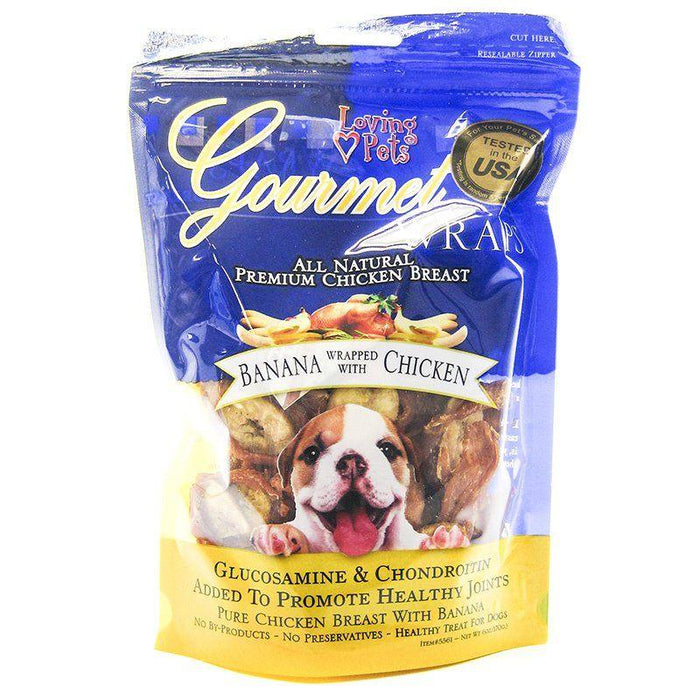 Loving Pets Gourmet Banana & Chicken Wraps - 842982055612