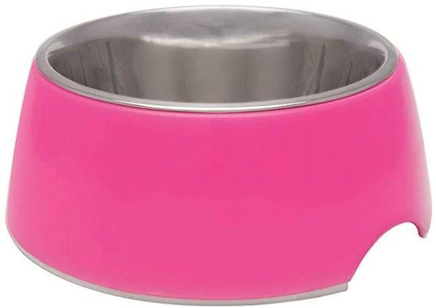 Loving Pets Hot Pink Retro Bowl - 842982071315