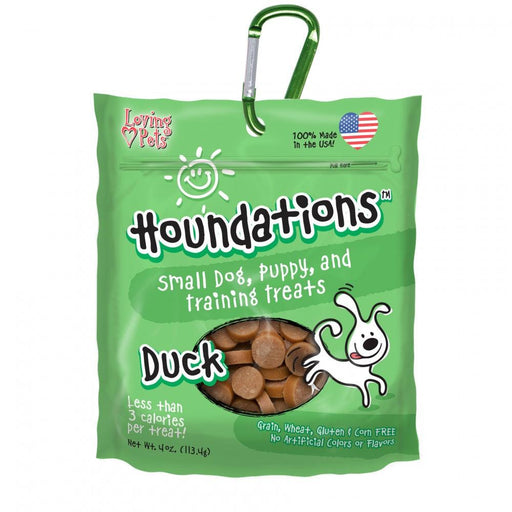 Loving Pets Houndations Grain Free Duck Training Dog Treats - 842982081536