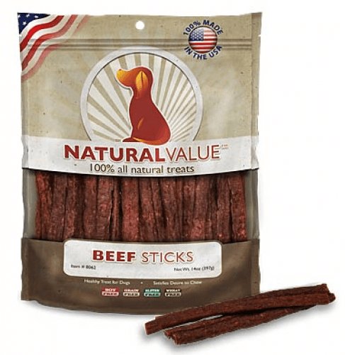 Loving Pets Natural Value Beef Sticks Dog Treats - 842982080621