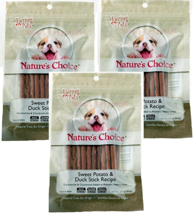 Loving Pets Nature's Choice Sweet Potato & Duck Meat Sticks -