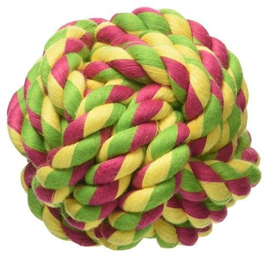 Mammoth Cottonblend Monkey Fist Ball Flossy Dog Toy 2.5" Mini - 746772200858