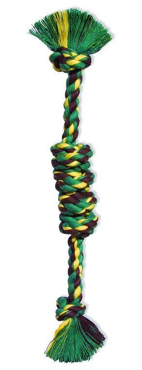 Mammoth Cottonblend Monkey Fist Bar Flossy Dog Toy 18" Large - 746772201008