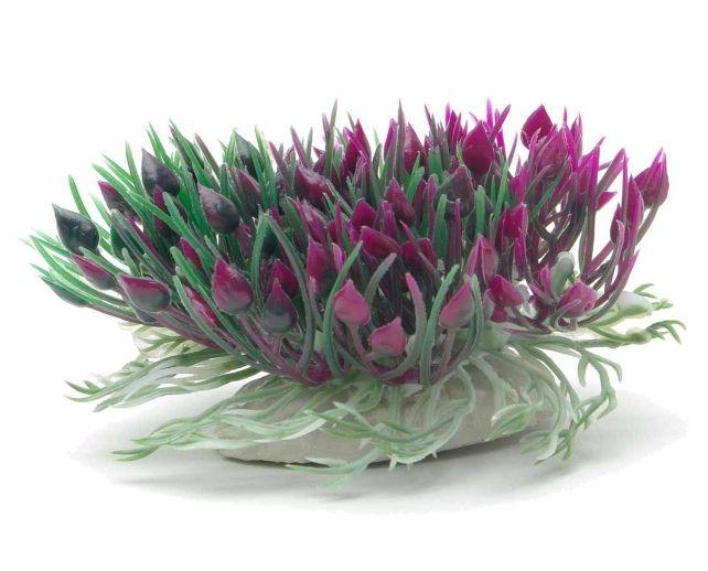 Marina Betta Purple Hearts Shrub Aquatic Plastic Plant - 015561120876