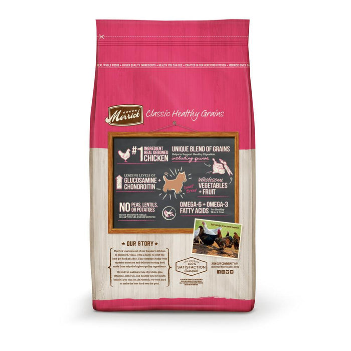 Merrick Classic Healthy Grains Small Breed Recipe Dry Dog Food - 022808353157