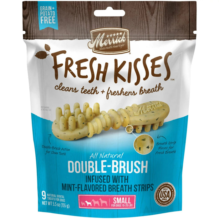 Merrick Fresh Kisses Dog Dental Treats With Mint Breath Strips Dog Treats for Large Breeds - 022808660439