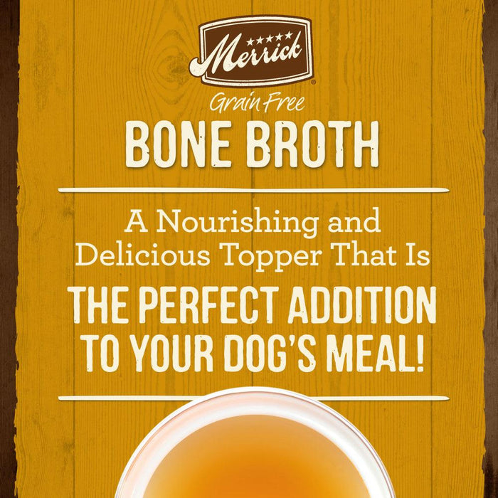 Merrick Grain Free Chicken Bone Broth Wet Dog Food Topper - 022808290049