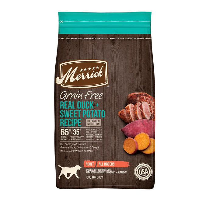 Merrick Grain Free Real Duck & Sweet Potato Dry Dog Food - 022808384762