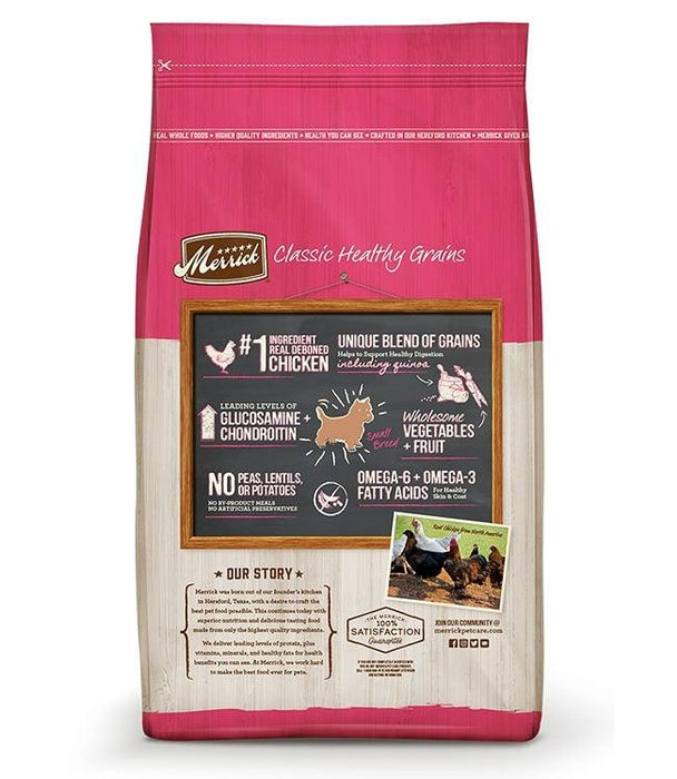 Merrick Healthy Grains Premium Dry Wholesome And Natural Kibble Small Breed Recipe - 022808353027