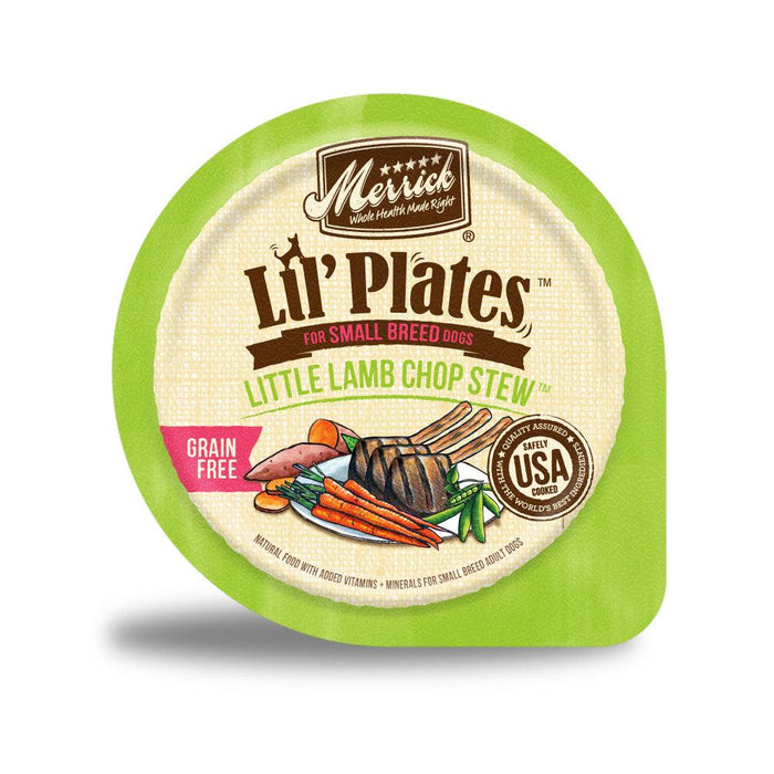 Merrick Lil' Plates Adult Small Breed Grain Free Little Lamb Chop Stew Canned Dog Food - 022808261230