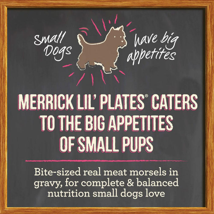 Merrick Lil' Plates Adult Small Breed Grain Free Tiny Thanksgiving Day Dinner Canned Dog Food - 022808261209