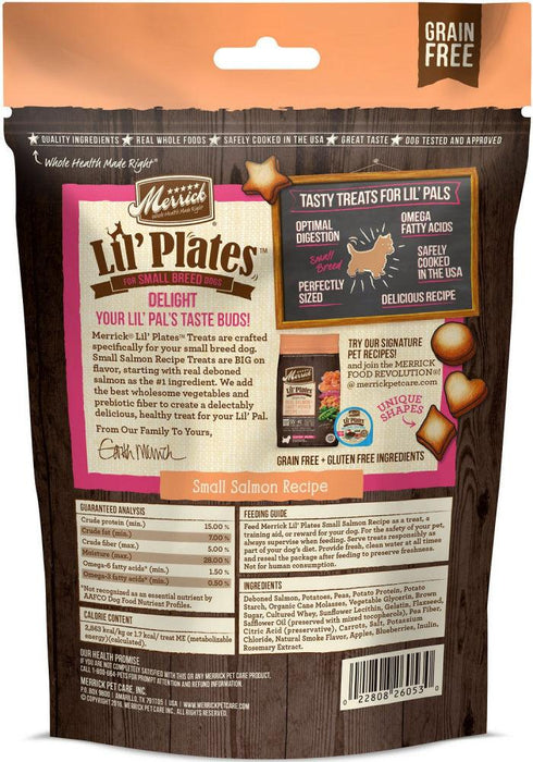 Merrick Lil' Plates Grain Free Small Salmon Dog Treats - 022808260530