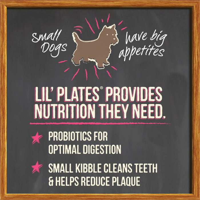 Merrick Lil Plates Small Breed Dog Food Grain Free Real Texas Beef & Sweet Potato with Raw Bites Recipe Small Dog Food 2