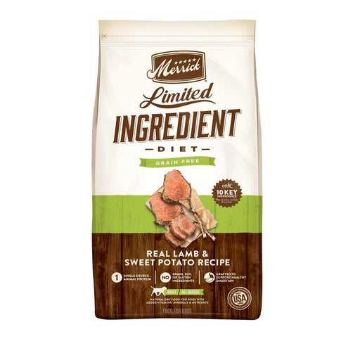 Merrick Limited Ingredient Diet Grain Free Real Lamb & Sweet Potato Recipe Dry Dog Food - 022808390756