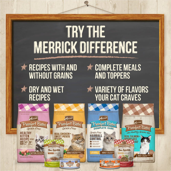 Merrick Purrfect Bistro Chicken Pate Grain Free Canned Cat Food - 022808382546