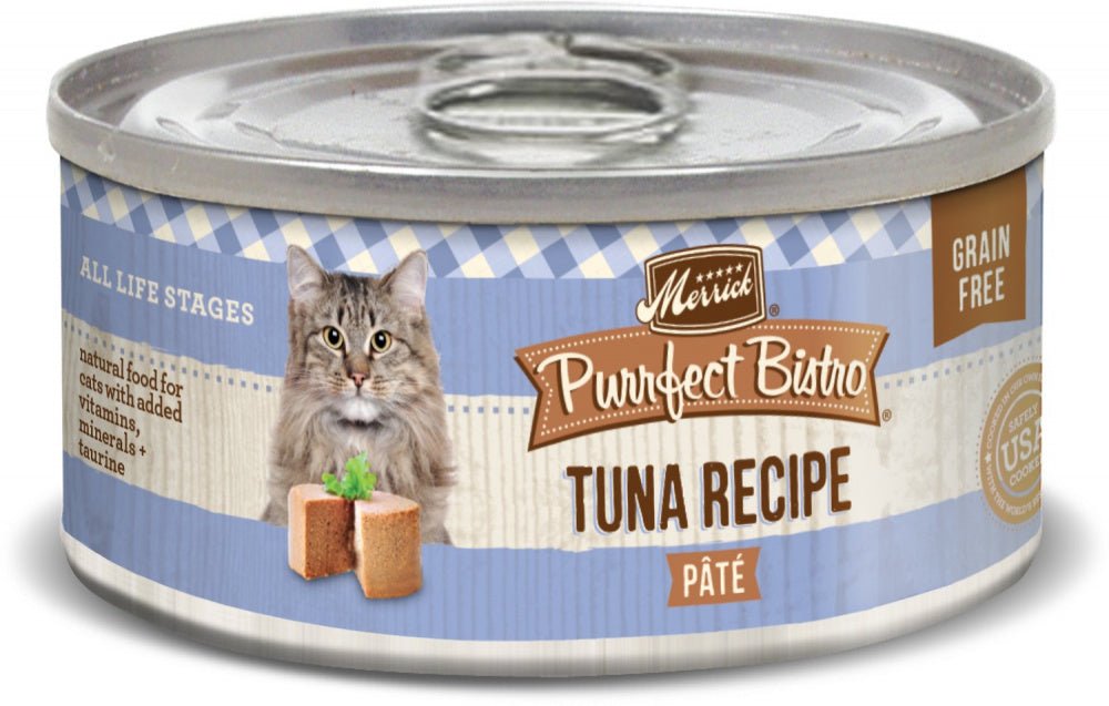 Merrick Purrfect Bistro Tuna Pate Grain Free Canned Cat Food - 022808382584