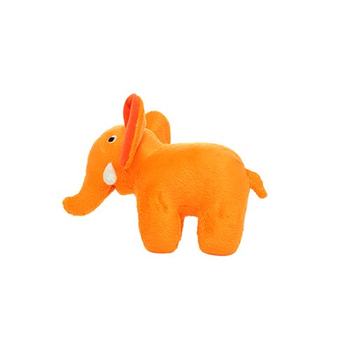 Mighty Junior Safari Elephant Orange Dog Toy - 180181909955