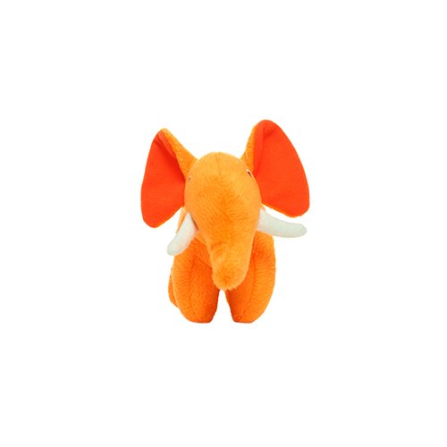 Mighty Junior Safari Elephant Orange Dog Toy - 180181909955