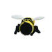 Mighty Microfiber Ball Med Bee Dog Toy - 180181021763