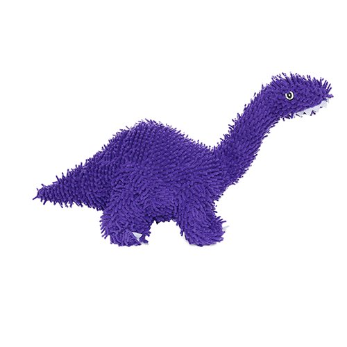 Mighty Microfiber Ball Med Brachiosaurus Purple Dog Toy - 180181024238