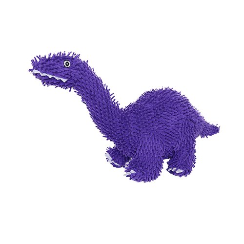 Mighty Microfiber Ball Med Brachiosaurus Purple Dog Toy - 180181024238