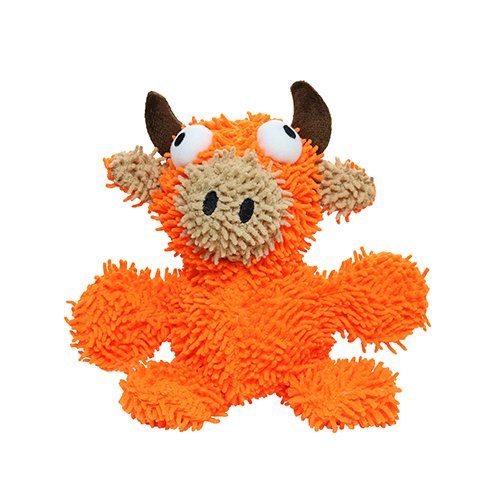 Mighty Microfiber Ball Med Bull Orange Dog Toy - 180181021510