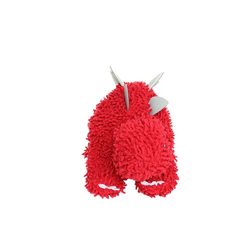 Mighty Microfiber Ball Med Stegosaurus Red Dog Toy - 180181024214