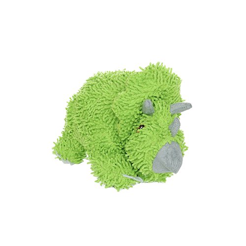 Mighty Microfiber Ball Med Triceratops Green Dog Toy - 180181024221