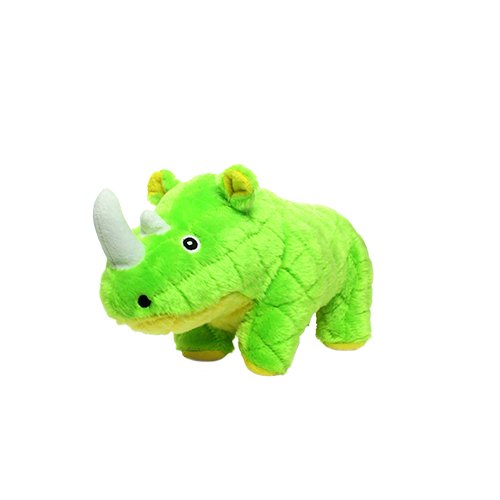 Mighty Safari Rhinoceros Green Dog Toy - 180181909887