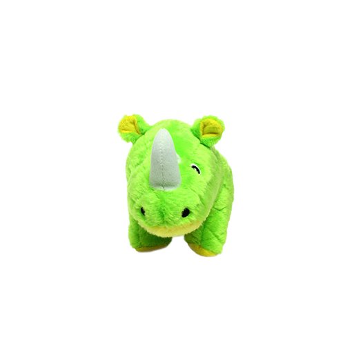 Mighty Safari Rhinoceros Green Dog Toy - 180181909887