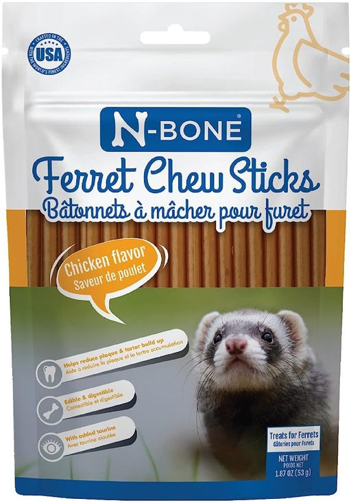 N-Bone Ferret Chew Sticks Chicken Flavor - 657546111228