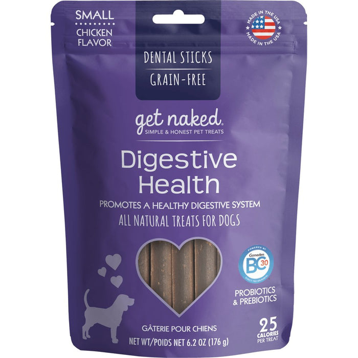 N-Bone Get Naked Grain Free Digestive Health Dental Chew Dog Treats - 657546700415