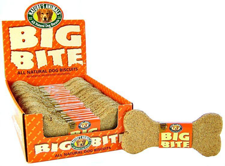 Natures Animals Big Bite Dog Treat - Peanut Butter Flavor - 758632002465