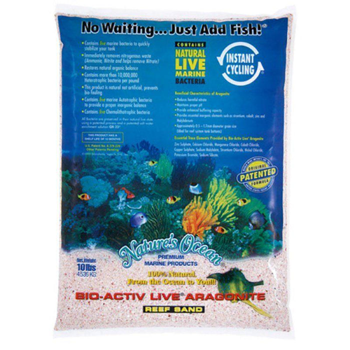 Nature's Ocean Samoa Pink Bio-Activ Live Aragonite Reef Sand - 029904108018