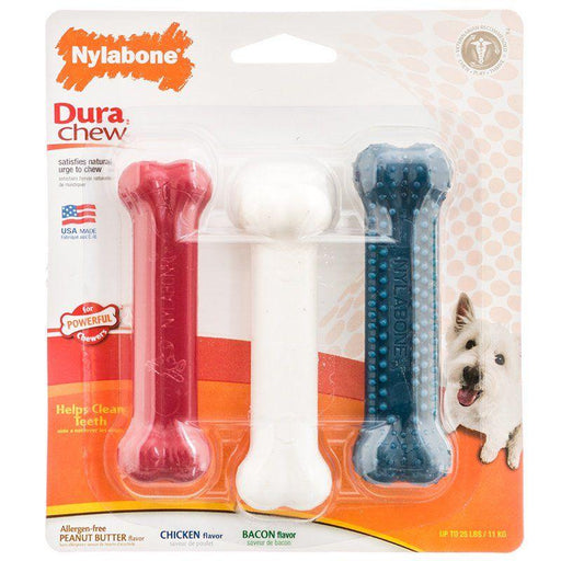 Nylabone Dura Chew Bones - Assorted Flavors - 018214832379