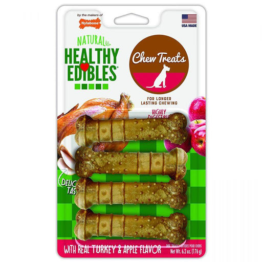 Nylabone Healthy Edibles Flavor Combos Treats - Turkey & Apple - 018214834939