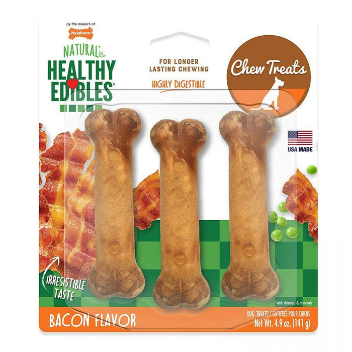 Nylabone Healthy Edibles Wholesome Dog Chews - Bacon Flavor - 018214808244