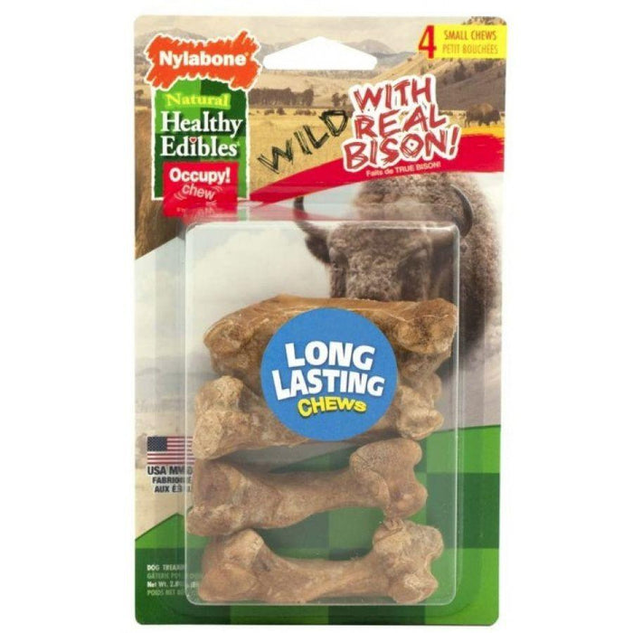 Nylabone Healthy Edibles Wild Bison Dog Treat - 018214834748