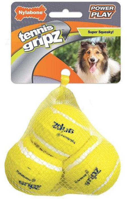 Nylabone Power Play Gripz Tennis Ball Medium - 018214848646